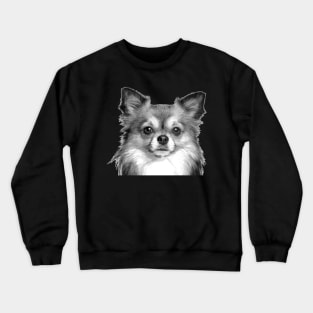 Black and White Chihuahua Crewneck Sweatshirt